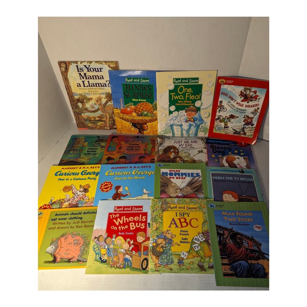 16 Vintage Children's PB Books Early Readers Curious George Little Critter New
